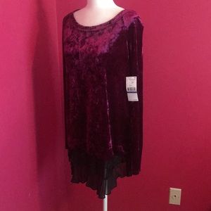 💐 Beautiful burgundy long tunic